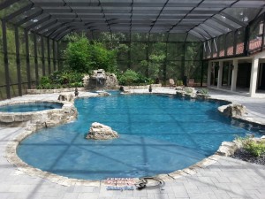 Pool and Spa w/rock